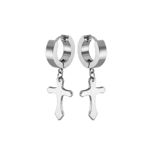 boucle-oreille-homme-acier-creole-et-croix-Calysta