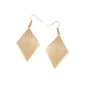 Boucles-oreilles-femme-acier-dore-losange-ciselee-Calysta