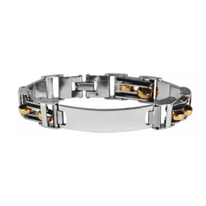 Bracelet-gourmette-homme-acier-et-dore-Scott-by-Calysta