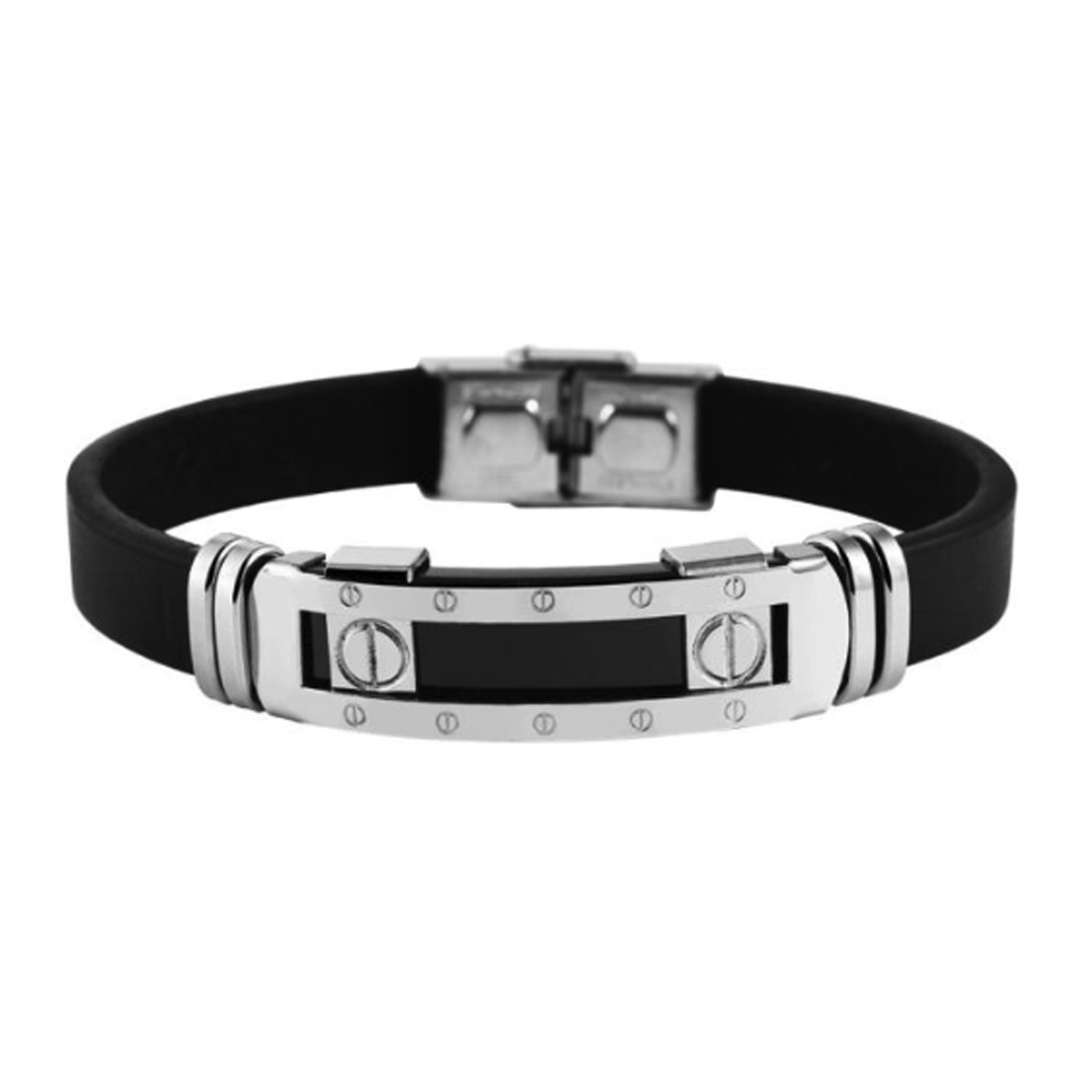 Bracelet-homme-Marty-Calysta Bracelet-homme-cuir-acier-316-Calysta