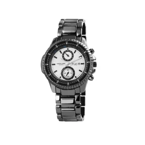 Montre-homme-acier-noir-ecran-blanc-Calysta